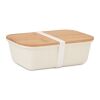 Lunchbox mit Bambus-Deckel beige | ohne Werbeanbringung | Nicht verfügbar | Nicht verfügbar