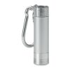 Taschenlampe mit Karabiner silber | ohne Werbeanbringung | Nicht verfügbar | Nicht verfügbar