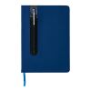 Basic Hardcover PU A5 Notizbuch mit Stylus-Stift navy blau | ohne Werbeanbringung | Nicht verfügbar | Nicht verfügbar | Nicht verfügbar