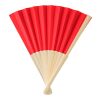Handfächer aus Bambus Elio Rot | ohne Werbeanbringung | Nicht verfügbar | Nicht verfügbar