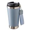 Doppelwandiger Trinkbecher aus recyceltem Edelstahl 500 ml Kayla Schwarz