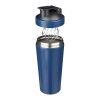 Einwandige Trinkflasche aus recyceltem Edelstahl (750 ml) Orla Silber