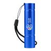 Taschenlampe aus recyceltem Aluminium COB Sami Rot