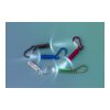 Mini-Taschenlampe aus Aluminium mit Karabiner Silber | ohne Werbeanbringung | Nicht verfügbar | Nicht verfügbar