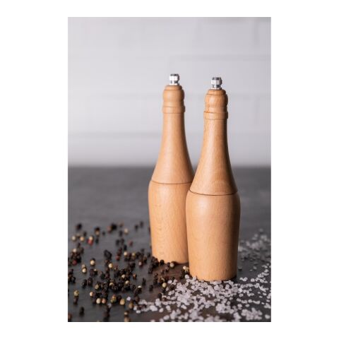 Salz und Pfeffermühlen Set &quot;Duo&quot;, natur natur | ohne Werbeanbringung | Nicht verfügbar | Nicht verfügbar