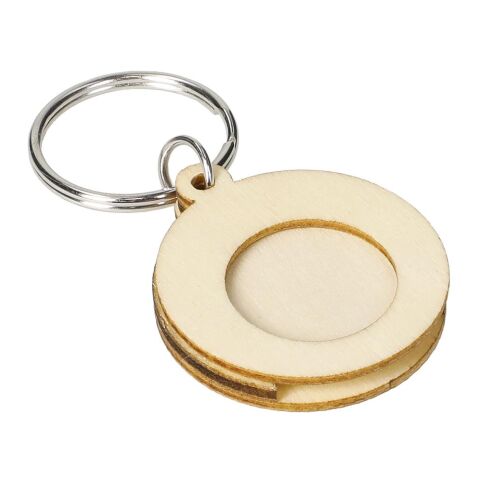 Holzchip-Schlüsselanhänger &quot;Circle&quot; natur | ohne Werbeanbringung | Nicht verfügbar | Nicht verfügbar