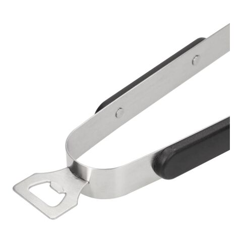 Grillzange &quot;Opener&quot; mit Kapselheber, 35 cm grau | ohne Werbeanbringung | Nicht verfügbar | Nicht verfügbar