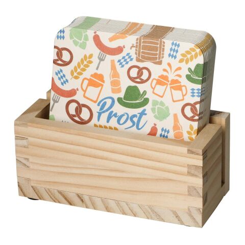 Bierdeckel-Ständer &quot;Gastro&quot; natur | ohne Werbeanbringung | Nicht verfügbar | Nicht verfügbar