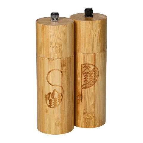 Salz- und Pfeffermühlen-Set &quot;Grind&quot; natur | ohne Werbeanbringung | Nicht verfügbar | Nicht verfügbar