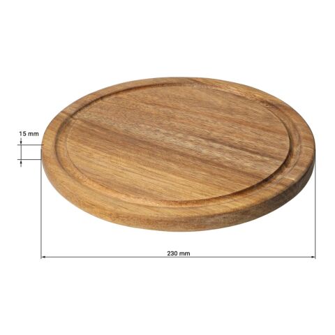 Schneidbrett "Acacia" rund natur | ohne Werbeanbringung | Nicht verfügbar | Nicht verfügbar