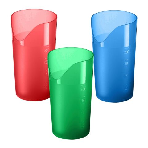 Trinkbecher "Ergonomie" 0,2 l transparent-milchig | ohne Werbeanbringung | Nicht verfügbar | Nicht verfügbar