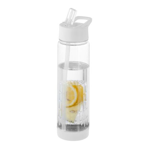Tutti frutti Trinkflasche mit Fruchtsieb Standard | transparent-weiss | ohne Werbeanbringung | Nicht verfügbar | Nicht verfügbar