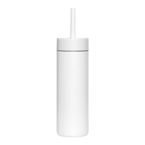 MiiR Sipper 473 ml Trinkflasche mit Trinkhalm weiss