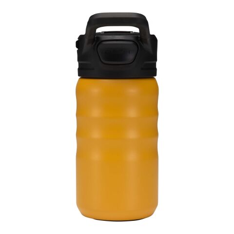 Knox 350 ml RCS Trinkflasche aus recyceltem, doppelwandigem Edelstahl mit Klappstrohhalm gelb