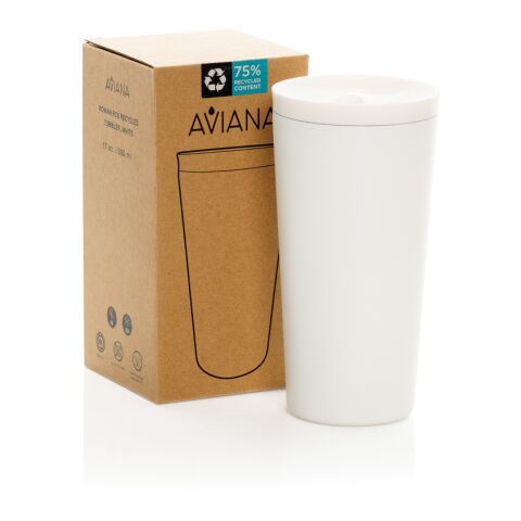 Aviana™ Rowan RCS recycelter Thermobecher 500ml weiß | ohne Werbeanbringung | Nicht verfügbar | Nicht verfügbar
