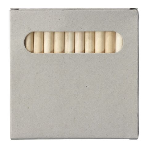 12-teiliges Bunstifteset in Pappschachtel Standard | hellgrau | ohne Werbeanbringung | Nicht verfügbar | Nicht verfügbar | Nicht verfügbar