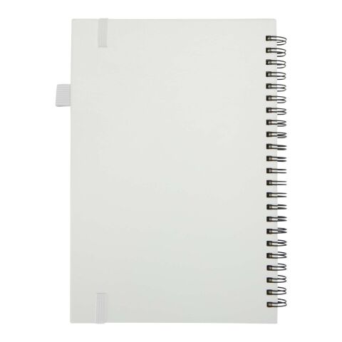 Liss A5 Hardcover Spiralnotizbuch aus recyceltem Kunststoff weiß