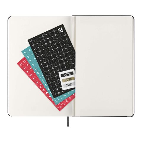 Moleskine Hardcover 12 Monate Wochenkalender L horizontal Standard | schwarz | ohne Werbeanbringung | Nicht verfügbar | Nicht verfügbar