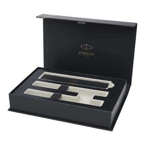 Parker IM Essentials Rollerball und Kugelschreiber Set – silber schwarz