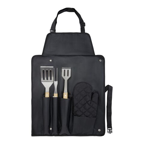 Gril 5-teiliges Grillset und Handschuh Standard | schwarz | ohne Werbeanbringung | Nicht verfügbar | Nicht verfügbar