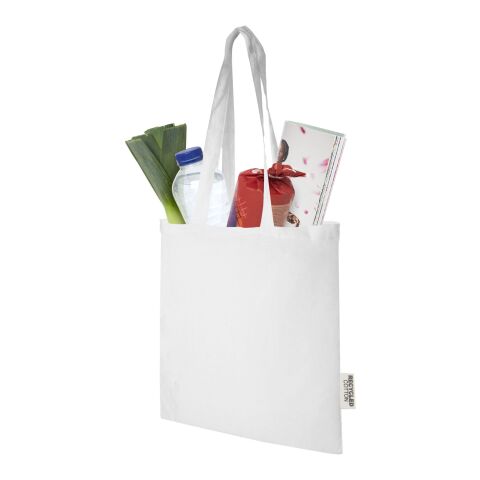 Madras 140 g/m²Baumwoll Tragetasche aus recycelter Baumwolle, 7L Standard | weiß | ohne Werbeanbringung | Nicht verfügbar | Nicht verfügbar | Nicht verfügbar