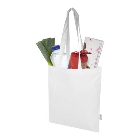 Madras Blend 140 g/m² Tragetasche aus GRS-recycelter Baumwolle 7L Standard | weiß | ohne Werbeanbringung | Nicht verfügbar | Nicht verfügbar | Nicht verfügbar
