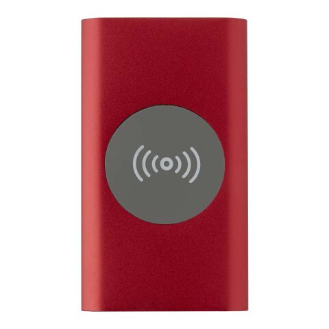 Juice 4000 mAh Typ-C kabellose Powerbank aus recyceltem Aluminium Standard | rot | ohne Werbeanbringung | Nicht verfügbar | Nicht verfügbar