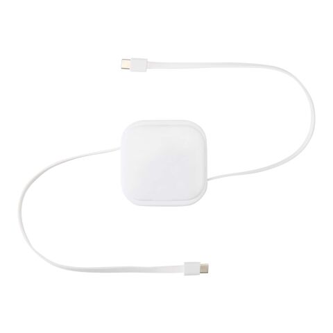 Gloas Aufrollbares 5 in 1 Kabel aus Recyclingmaterial mit Datensynchronisierung und 100 W Schnellladefunktion sowie Smartphone Toolkit Standard | weiß | ohne Werbeanbringung | Nicht verfügbar | Nicht verfügbar