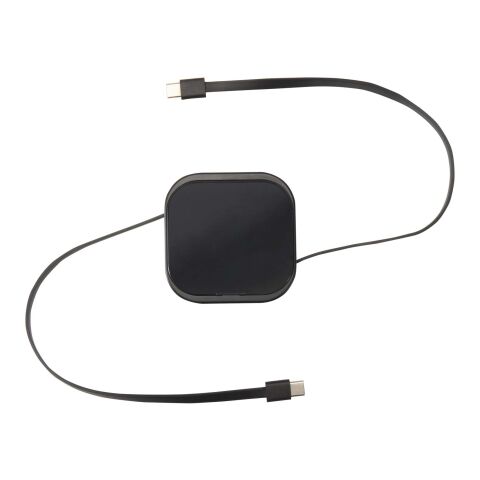 Gloas Aufrollbares 5 in 1 Kabel aus Recyclingmaterial mit Datensynchronisierung und 100 W Schnellladefunktion sowie Smartphone Toolkit Standard | schwarz | ohne Werbeanbringung | Nicht verfügbar | Nicht verfügbar