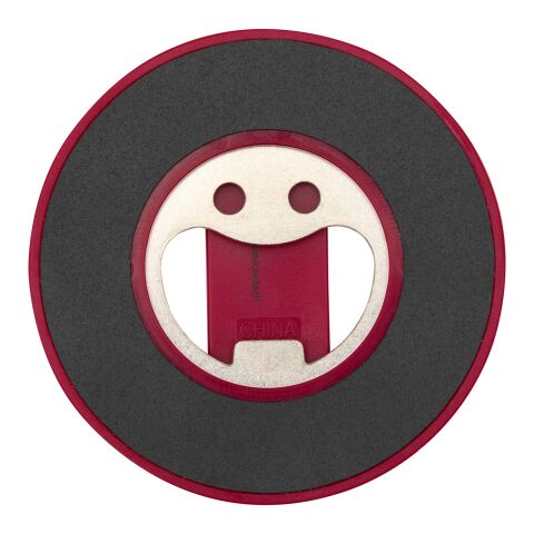 Ain Magnetische Smartphonehalterung aus recyceltem Kunststoff mit Flaschenöffner Standard | rot | ohne Werbeanbringung | Nicht verfügbar | Nicht verfügbar