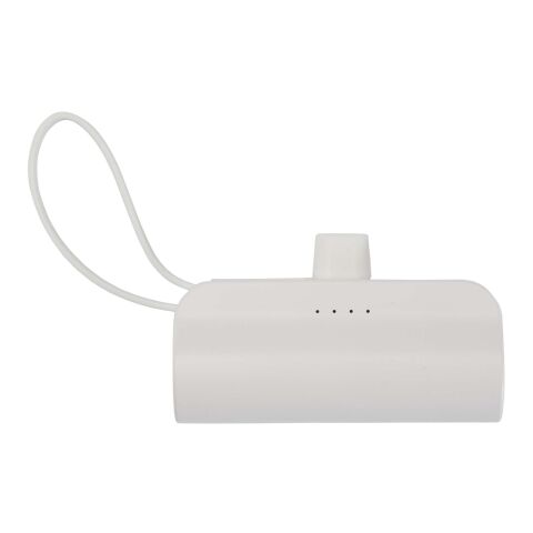 Alnair 10 W 5000 mAh Typ C Powerbank aus recyceltem Kunststoff mit integriertem Klappständer und 2 in 1 Kabel Standard | transparent klar | ohne Werbeanbringung | Nicht verfügbar | Nicht verfügbar