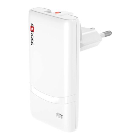 SKROSS® Klip Slim 65W Mehrfach-Ladegerät weiss