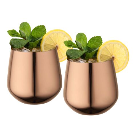 Cascade 540-ml-Edelstahlbecher-Set roségold