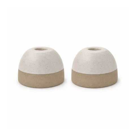 Originalhome ReCllay Kerzenständer Set weiss