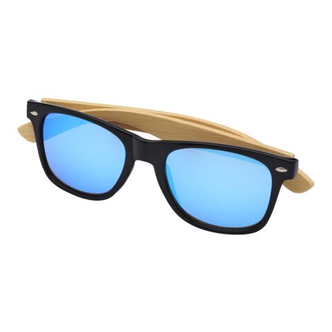 Hue Sonnenbrille mit Bambusbügeln Standard | blau-natur | ohne Werbeanbringung | Nicht verfügbar | Nicht verfügbar