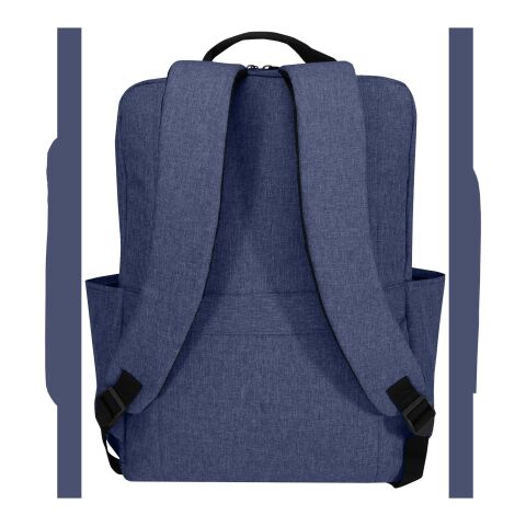 Libra 15" Laptop-Rucksack aus recyceltem GRS-Material 15 L heather navy