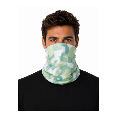 Alice 145 g/m² Sublimation-Multi-Schal aus RPET weiß | Nicht verfügbar | Sublimation | Rückseite | 250 mm x 500 mm