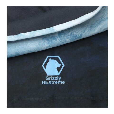 Zoya Sublimation-Multi-Schal aus RPET mit Säumen und Fleece-Schicht graphitfarben | Nicht verfügbar | Sublimation | vollflächig | 450 mm x 500 mm