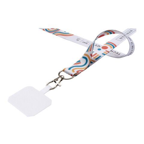 Addie Sublimation Lanyard mit Telefonhalterung und Sicherheitsverschluss weiss-weiss | Nicht verfügbar | ohne Werbeanbringung | Nicht verfügbar | Nicht verfügbar
