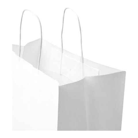 Kraft 80–90 g/m² Papiertasche mit Kordelgriffen – 32 × 17 × 39 cm weiss | ohne Werbeanbringung | Nicht verfügbar | Nicht verfügbar