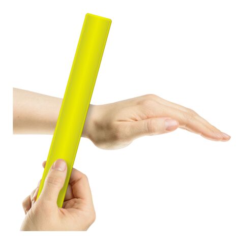 RFX™ 34 cm reflektierendes TPU Schnapparmband neongelb | Nicht verfügbar | ohne Werbeanbringung | Nicht verfügbar | Nicht verfügbar