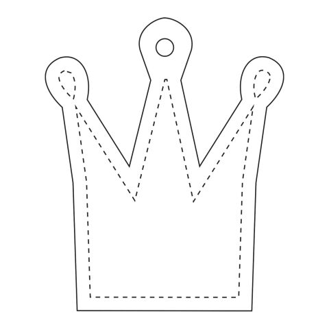 RFX™ reflektierender TPU-Aufhänger Krone weiß | ohne Werbeanbringung | Nicht verfügbar | Nicht verfügbar