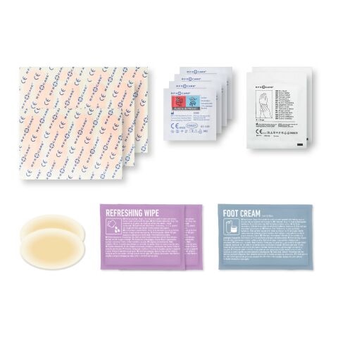 MyKit Aktiver Lebensstil weiss | 1-farbiger Digitaler Aufkleber | Vorderseite | 90 mm x 127 mm