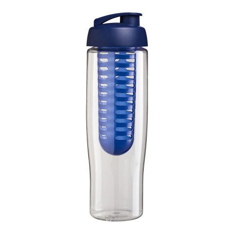 H2O Tempo® 700 ml Sportflasche mit Klappdeckel und Infusor transparent-blau | ohne Werbeanbringung | Nicht verfügbar | Nicht verfügbar