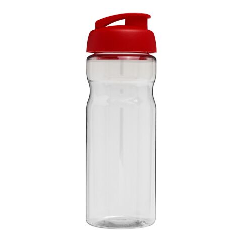 H2O Base® 650 ml Sportflasche mit Klappdeckel weiss-rot | ohne Werbeanbringung | Nicht verfügbar | Nicht verfügbar