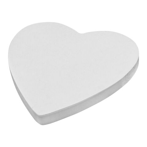 Sticky-Mate®herzförmige recycelte Haftnotizen weiß | ohne Werbeanbringung | Nicht verfügbar | Nicht verfügbar