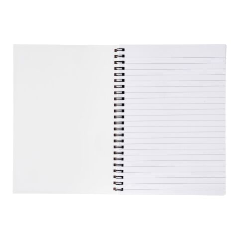 Desk-Mate® A4 Notizbuch Kunststoffumschlag - blanko weiß-schwarz | ohne Werbeanbringung | Nicht verfügbar | Nicht verfügbar