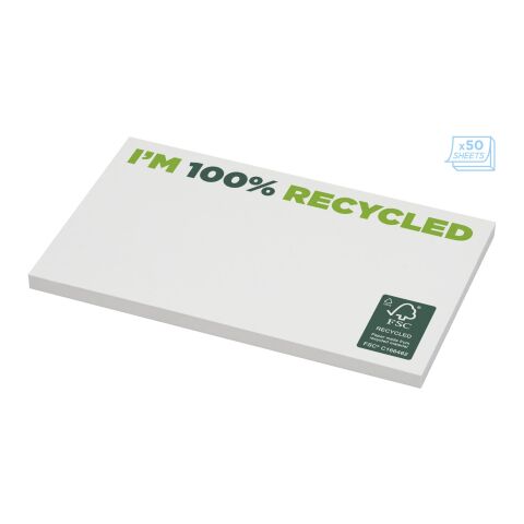 Sticky-Mate® recycelte Haftnotizen 127 x 75 mm weiss | 25 Seiten | ohne Werbeanbringung | Nicht verfügbar | Nicht verfügbar