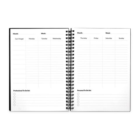 STARTER KIT INFINITE PLANNER A5. Set bestehend aus einem "Infinity Tagebuch", Reinigungsset, Marker und Markerhalter schwarz | ohne Werbeanbringung | Nicht verfügbar | Nicht verfügbar | Nicht verfügbar