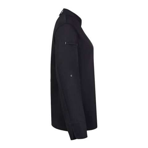 VL THOTH. Kochjacke für Damen (190 g/m²), aus Baumwolle (35 %) und recyceltem Polyester (65 %) schwarz | ohne Werbeanbringung | Nicht verfügbar | Nicht verfügbar | Nicht verfügbar